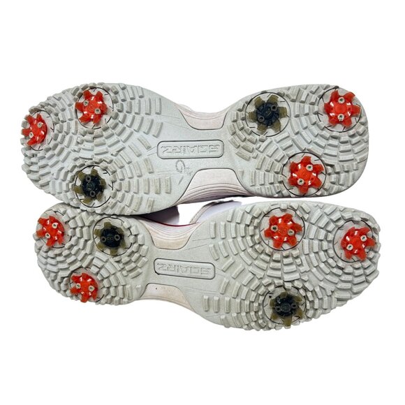 Sqairz Mens Arrow White Red Golf Shoe Synthetic Leather Size 8.5‎ main image 7